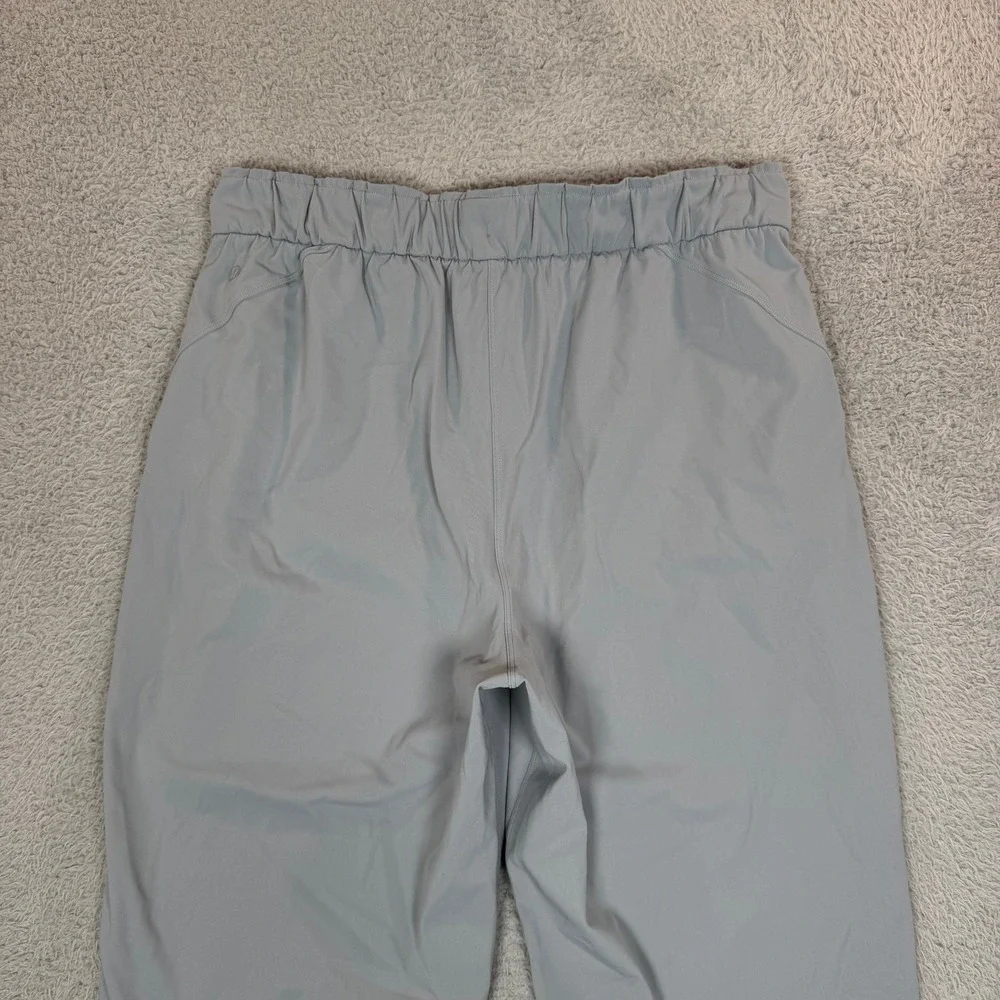 Lululemon Stretch High-Rise‎ Trouser Grey Drawstring Tapered Pants Womens 12